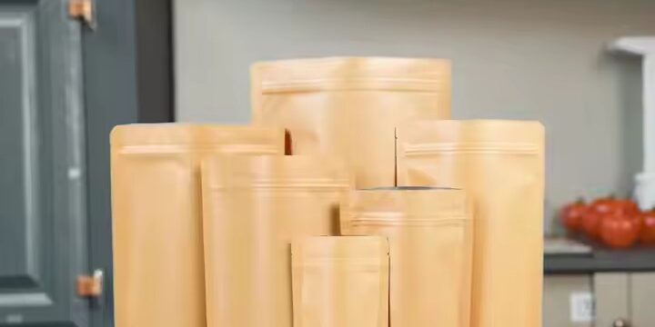 Biodegradable Brown Kraft Paper Pouch for Food Packaging