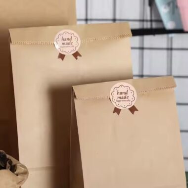 Sealable Kraft Paper Food Pouch for Snack Storage