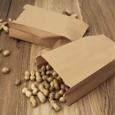 Sealable Kraft Paper Food Pouch for Snack Storage