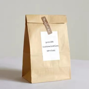 Sealable Kraft Paper Food Pouch for Snack Storage
