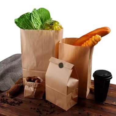 Sealable Kraft Paper Food Pouch for Snack Storage