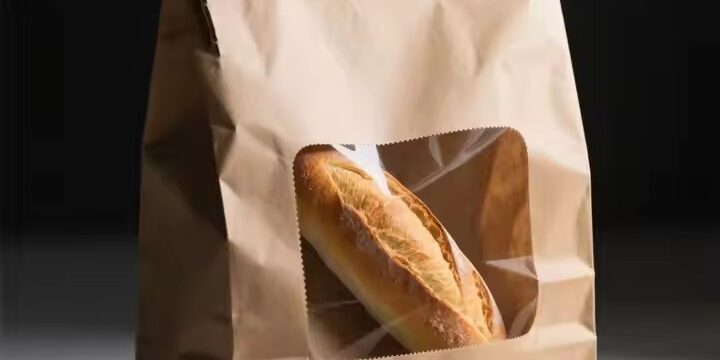 Portable Kraft Paper Pouch for Fast Food and Bakery Packaging