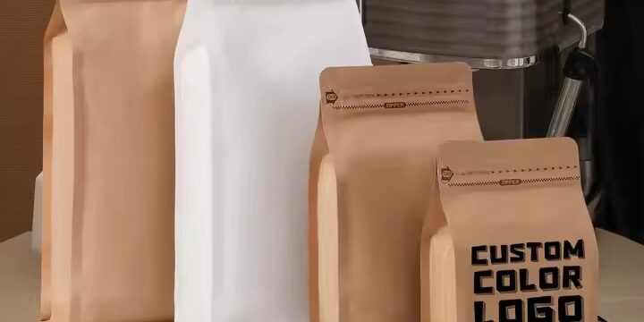 Biodegradable Kraft Paper Coffee Bean Packaging Pouch