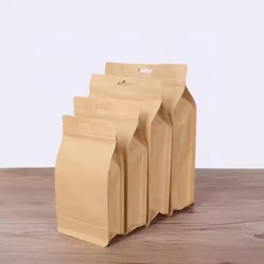 Kraft Paper Pouch for Coffee and Tea Packaging