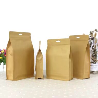 Kraft Paper Pouch for Coffee and Tea Packaging