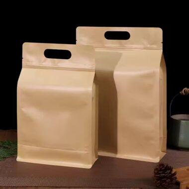 Kraft Paper Pouch for Coffee and Tea Packaging