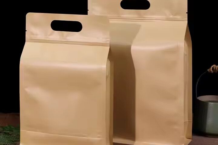 Kraft Paper Pouch for Coffee and Tea Packaging