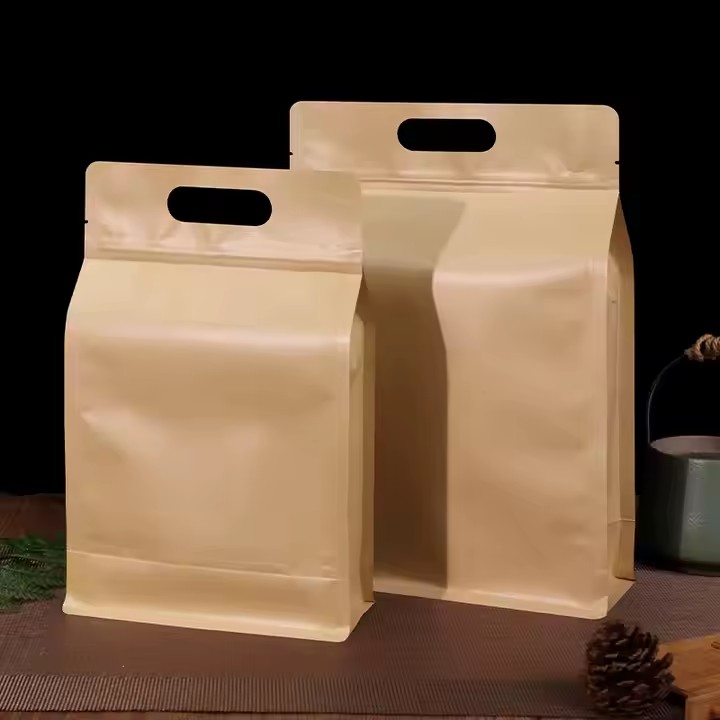Kraft Paper Pouch for Coffee and Tea Packaging