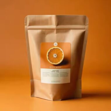 Biodegradable Kraft Paper Pouch for Coffee and Tea Packaging