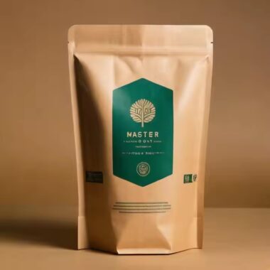Biodegradable Kraft Paper Pouch for Coffee and Tea Packaging