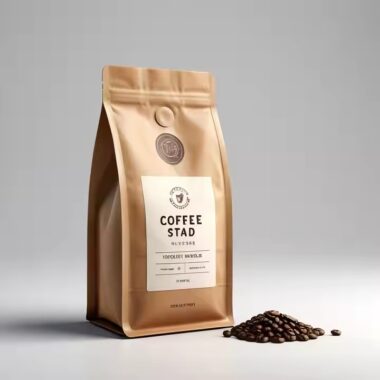 Biodegradable Kraft Paper Pouch for Coffee and Tea Packaging