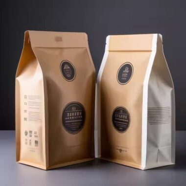 Biodegradable Kraft Paper Pouch for Coffee and Tea Packaging
