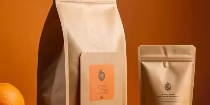 Biodegradable Kraft Paper Pouch for Coffee and Tea Packaging