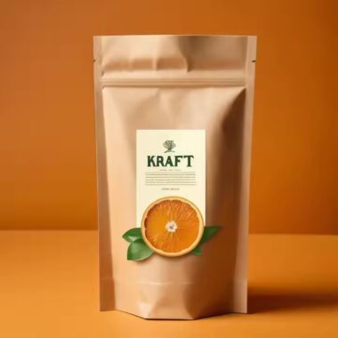 Biodegradable Kraft Paper Pouch for Coffee and Tea Packaging