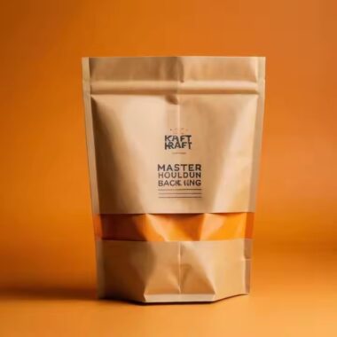 Biodegradable Kraft Paper Pouch for Coffee and Tea Packaging
