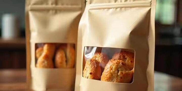 Biodegradable Resealable Kraft Paper Pouch with Zipper for Food Packaging