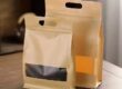 Food Grade Stand-Up Resealable Kraft Paper Pouch