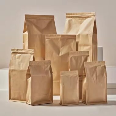 Food Grade Stand-Up Resealable Kraft Paper Pouch