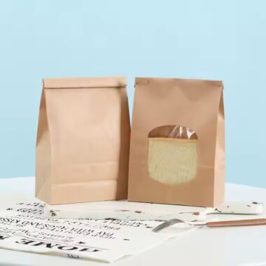 Stand-Up Kraft Paper Pouch for Toast and Bakery Use