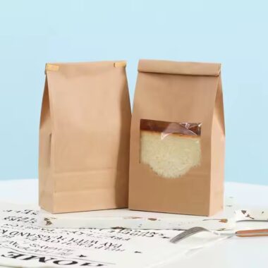 Stand-Up Kraft Paper Pouch for Toast and Bakery Use