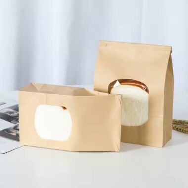 Stand-Up Kraft Paper Pouch for Toast and Bakery Use