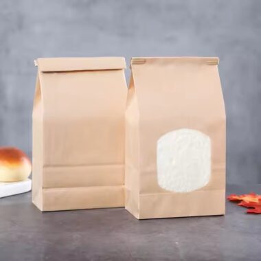 Stand-Up Kraft Paper Pouch for Toast and Bakery Use