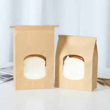 Stand-Up Kraft Paper Pouch for Toast and Bakery Use