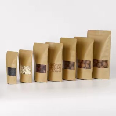 Custom Stand-Up Kraft Paper Pouch for Dry Food
