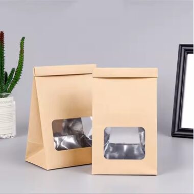 Eco-Friendly Kraft Paper Pouch for Tea, Coffee, and Snacks