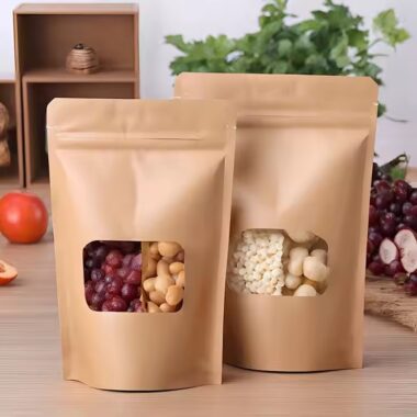Eco-Friendly Kraft Paper Pouch for Tea, Coffee, and Snacks