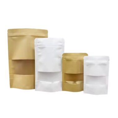 Custom Stand-Up Kraft Paper Pouch for Dry Food Packaging