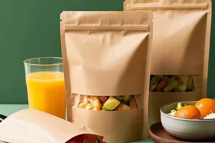 Best-selling kraft paper food storage pouch with resealable zip
