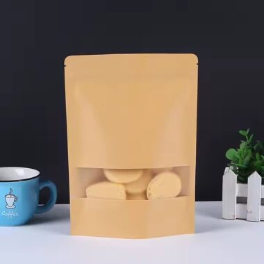 Best-selling kraft paper food storage pouch with resealable zip