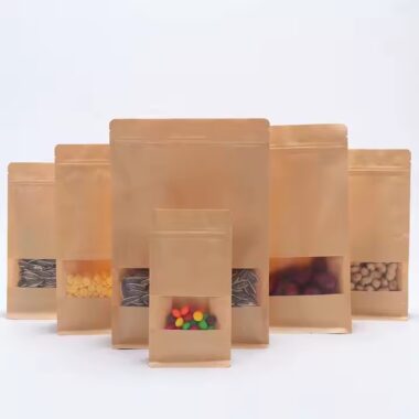 Best-selling kraft paper food storage pouch with resealable zip