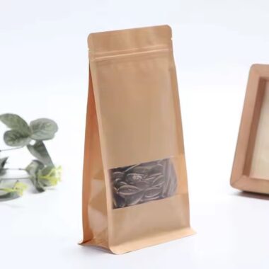 Best-selling kraft paper food storage pouch with resealable zip