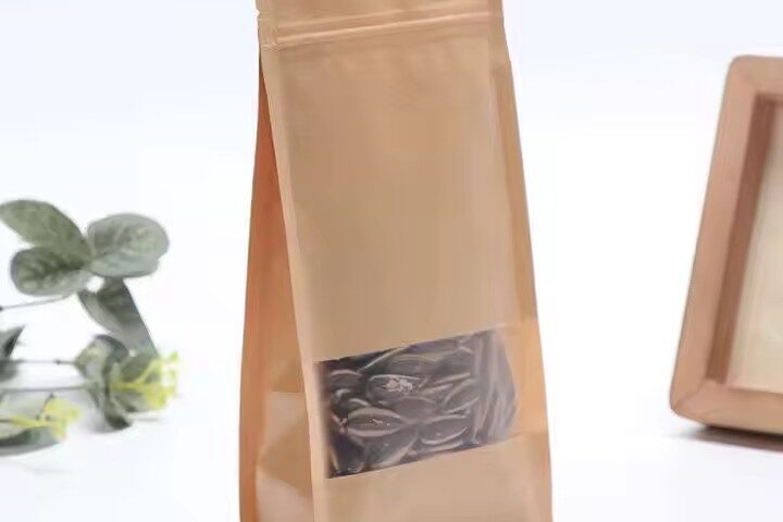 Best-selling kraft paper food storage pouch with resealable zip