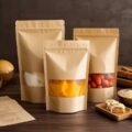 Best-selling kraft paper food storage pouch with resealable zip