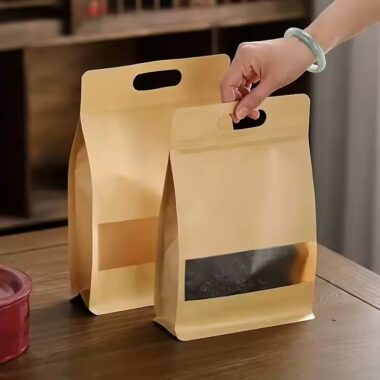Custom Food Packaging Kraft Paper Pouch Manufacturer