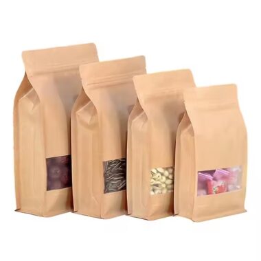 Custom Food Packaging Kraft Paper Pouch Manufacturer