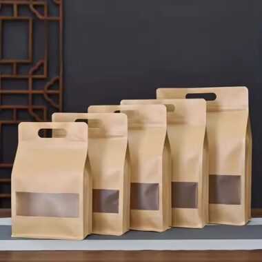 Custom Food Packaging Kraft Paper Pouch Manufacturer