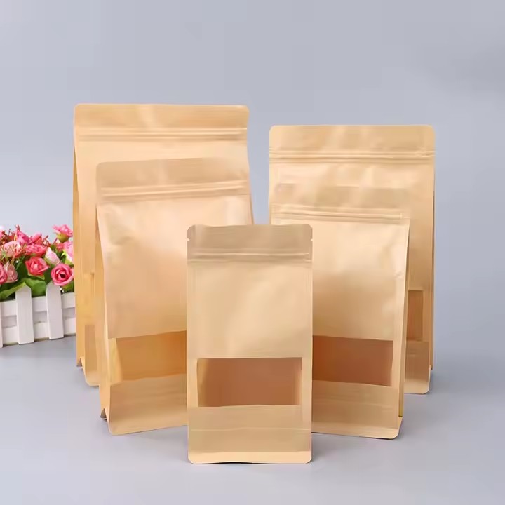 Resealable Kraft Paper Pouch for Food Packaging Resealable Kraft Paper Pouch for Food Packaging