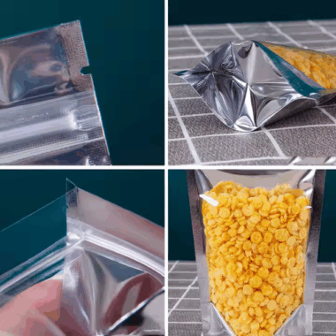 White Kraft Paper Stand-Up Pouch 