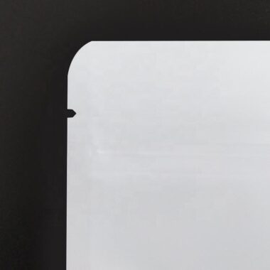 Custom Matte White Stand-Up Pouch with Zip Lock – Mylar Doypack Food Storage Bag