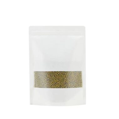 Custom White Paper Zipper Pouch