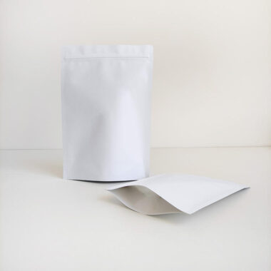 Coated Ziplock Kraft Paper Stand-Up Pouch