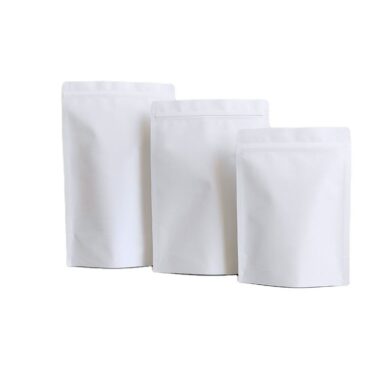 Coated Ziplock Kraft Paper Stand-Up Pouch