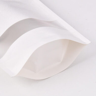 White Kraft Paper Stand-Up Pouch