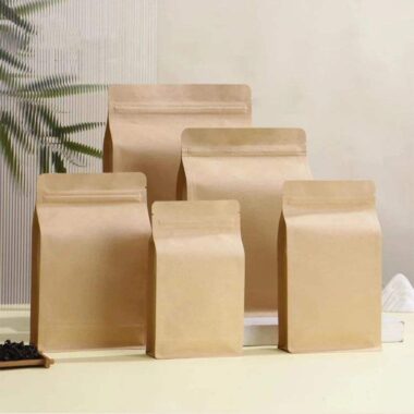 Biodegradable premium kraft paper pouch for food packaging