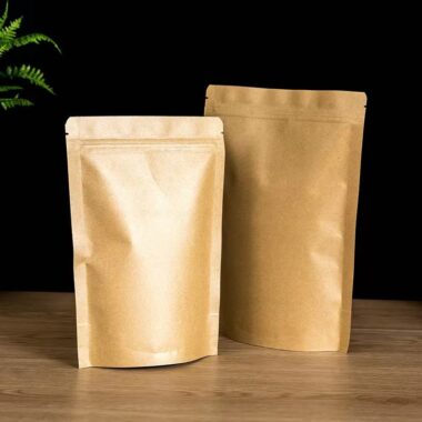Kraft paper snack pouch for leisure food packaging