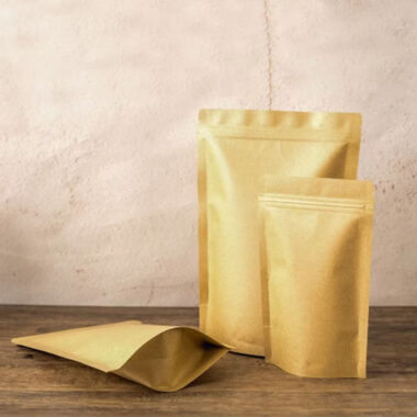 Kraft paper snack pouch for leisure food packaging